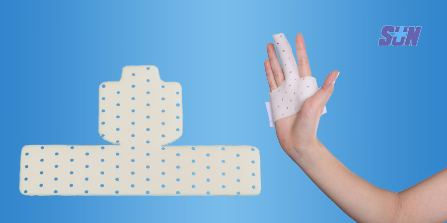 Low Temperature Thermoplastic Orthopedic Splints - Tubular Finger Splint